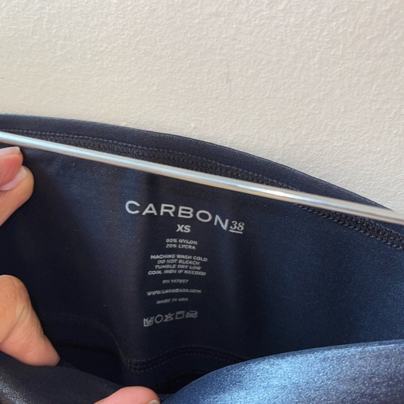 NWOT Carbon38 high rise full length legging in Takara shine. - Picture 6 of 11